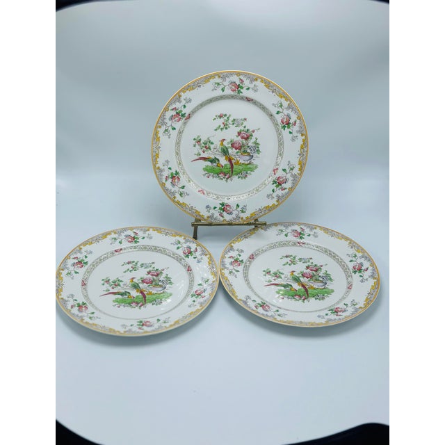 Ceramic Vintage Chinoiserie Plates, Set of Three For Sale - Image 7 of 7