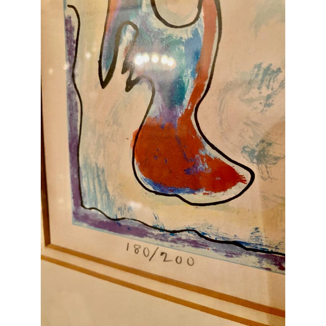 Glass 1960's Original - By: Stephen Sacklarian - Expressionist Artist a "Signed Limited Edition Genesis Iv”; 180 / 200 For Sale - Image 7 of 8