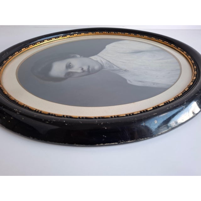 Oval Portrait of Young Woman, 1900, Photograph, Framed For Sale - Image 9 of 18