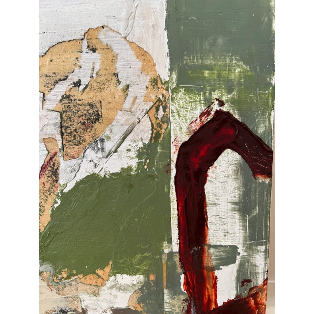 "The Red Door" Original Abstract Collage on Board For Sale In San Francisco - Image 6 of 8