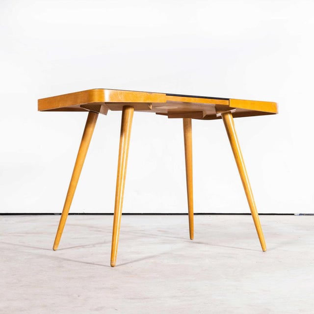 Czech Side Occasional Table in Black Opaxit Glass by Jiri Jiroutek 1950s For Sale - Image 3 of 10