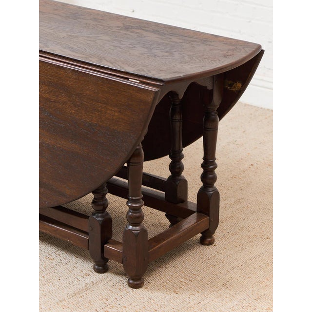 Early 20th Century Antique Drop Leaf Dining Table For Sale - Image 5 of 11