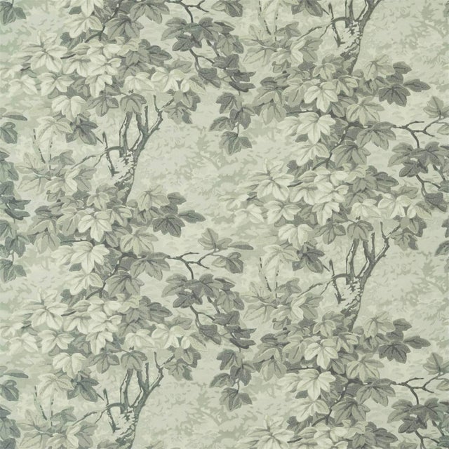 Zoffany Richmond Park Linen Fabric in Midwinter For Sale