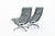 Gray Pair Eames Soft Pad Recliners With Ottoman for Herman Miller, Gray Leather Aluminum Group For Sale - Image 8 of 17