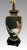 Large Japanese Satsuma 'Moriage' Black and Gold Kannon Table Lamp, Signed For Sale - Image 4 of 12