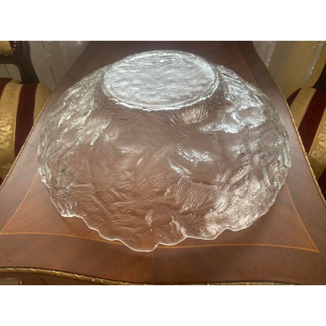 Large Vintage Glass Bowl, 1970s For Sale - Image 3 of 18