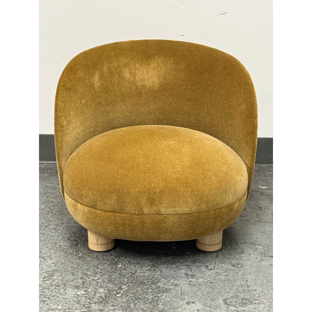 Brown Bespoke Mohair Brown Sugar Chair For Sale - Image 8 of 12