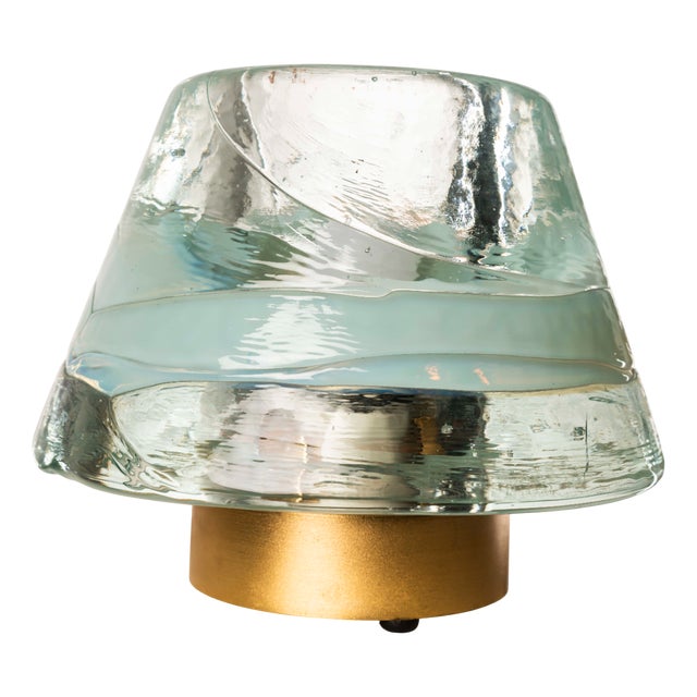 Murano Glass and Bronze Table Lamp by Renato Toso and Roberto Pamio, 1970s For Sale