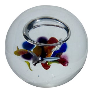Crystal Glass Paperweight For Sale