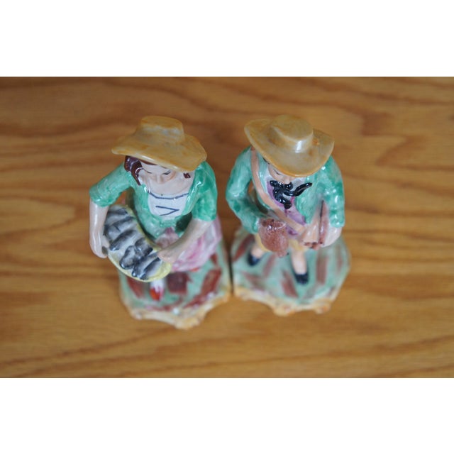 Mid 20th Century Old Staffordshire Ware Porcelain Fish Pheasant Game Harvest Figurines 8" For Sale - Image 10 of 12
