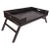 Artifacts Rattan Breakfast Tray/Table in Tudor Black with Glass For Sale - Image 4 of 4