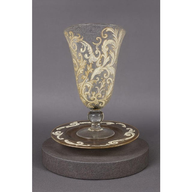 1930s Vintage Crystal Vase and Tray Set from Baccarat, 1930s, Set of 2 For Sale - Image 5 of 5