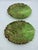 Late 20th Century Vintage Majolica Italian Cabbage Leaf Small Platers - A Pair For Sale - Image 5 of 8