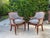 Late 20th Century Vintage Hickory Chair Regency Mahogany Armchairs With Original James River Upholstery, Pair For Sale - Image 5 of 12