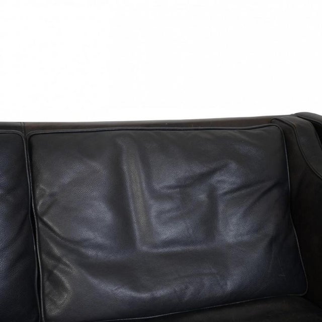 1980s 2212 2-Seater Sofa in Black Leather by Børge Mogernsen, 1980s For Sale - Image 5 of 18