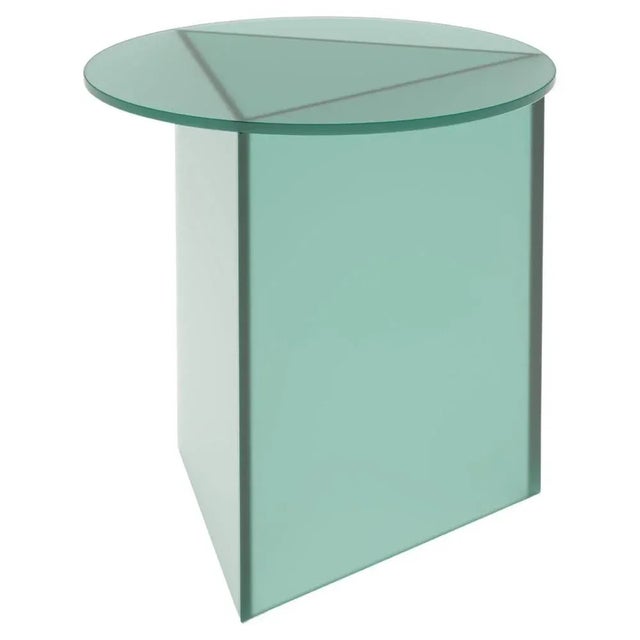 Black Prisma Tall 50 Coffee Table in Satin Glass by Sebastian Scherer For Sale - Image 8 of 8
