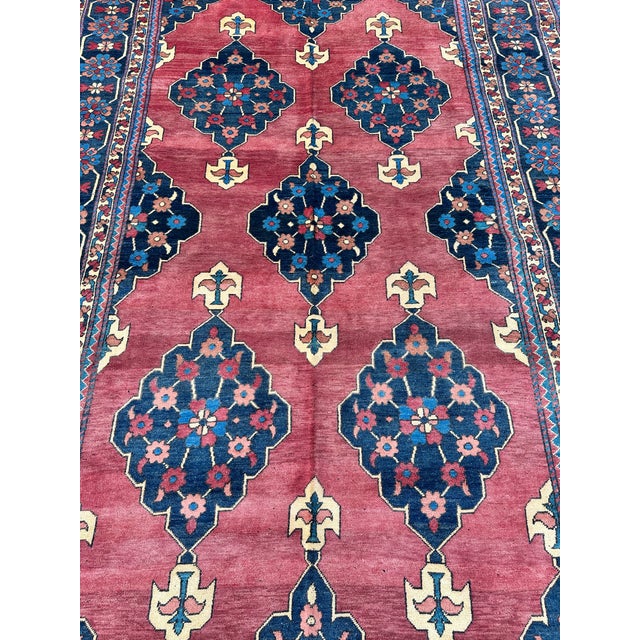 Rust Persian Karaja Heriz Hand-Knotted Wool Rug - 6'10" X 10'6" For Sale - Image 6 of 10