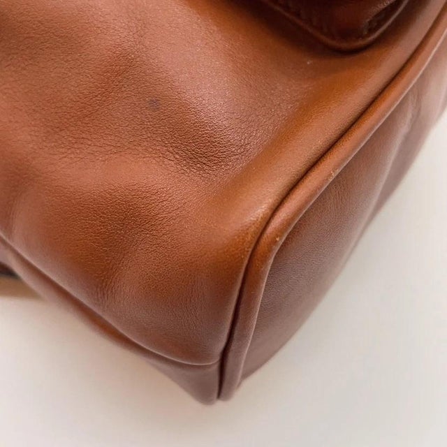 1990s Gucci Bamboo Mini Backpack Leather Brown For Sale - Image 10 of 17