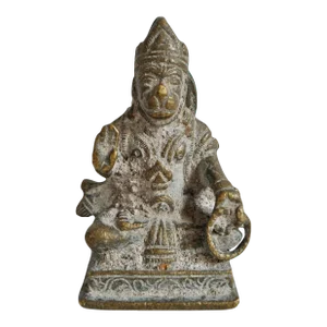 Antique Bronze Hanuman Small Statue