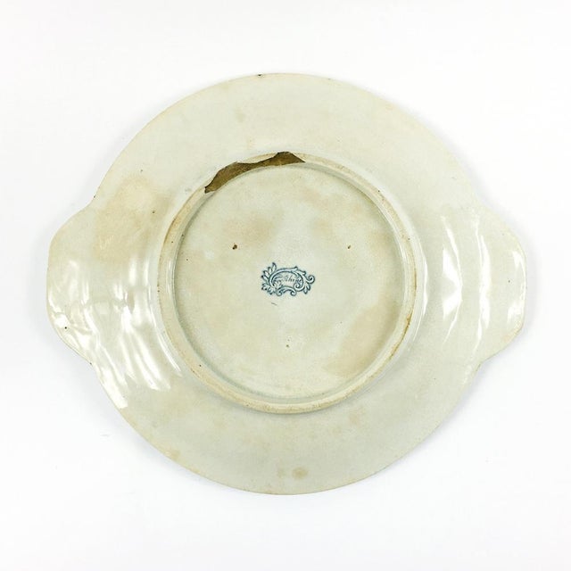 Large Late 19th Century Victorian Serving Plate in Rhine Pattern, England For Sale - Image 6 of 8