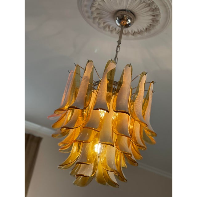 Murano Chandelier in the style of Mazzega For Sale - Image 9 of 10