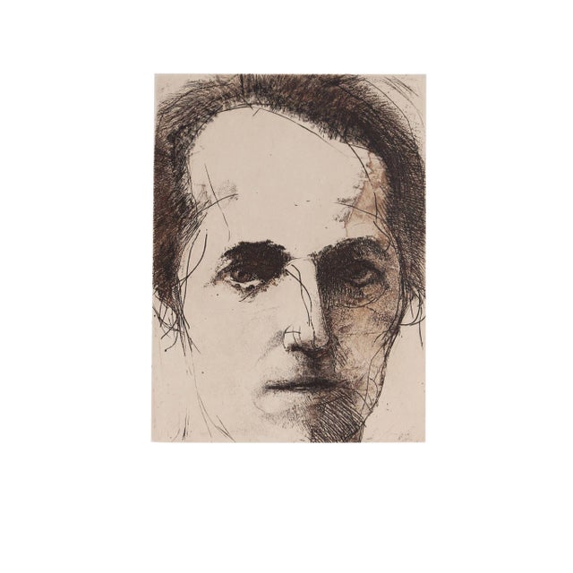 Portrait of Man - Unframed Etching For Sale