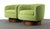 Swiveling Barrel Chairs Attributed to Milo Baughman in Original Green - a Pair For Sale - Image 4 of 7