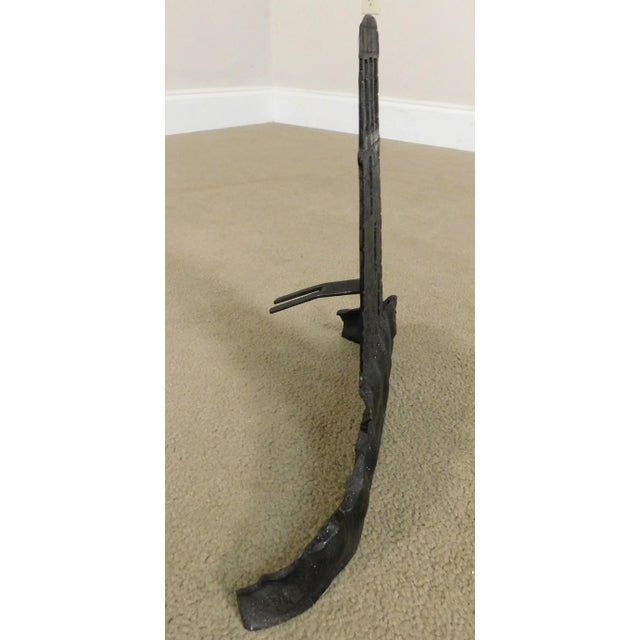 Coastal Vintage Ornamental Iron Light House For Sale - Image 3 of 13