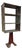 Industrial Metal Bookshelf Display Stand, Sturdy Design, USA, 1935 For Sale