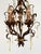 Mid-Century Modern Italian Murano Glass Gilt Chandelier with Yellow Glass Drops, 1960s For Sale - Image 14 of 16