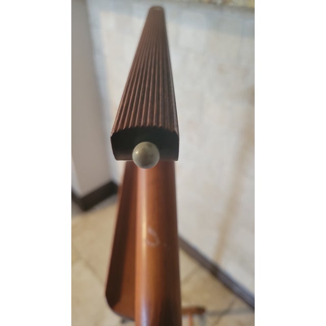 Mid 20th Century Brevettato Mid-Century Wooden Vale Stand For Sale In Dallas - Image 6 of 12