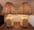 Lattice Cutout Glow Lamps Grass Cloth Shade For Sale - Image 12 of 12