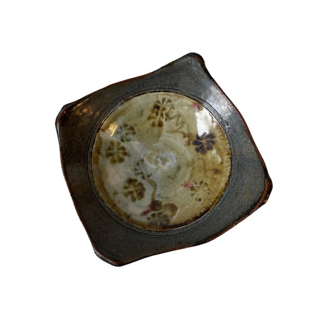 Mid-Century Multi Dimensional Artisan Glazed Ceramic Bowl Singed Functional Art For Sale - Image 12 of 12