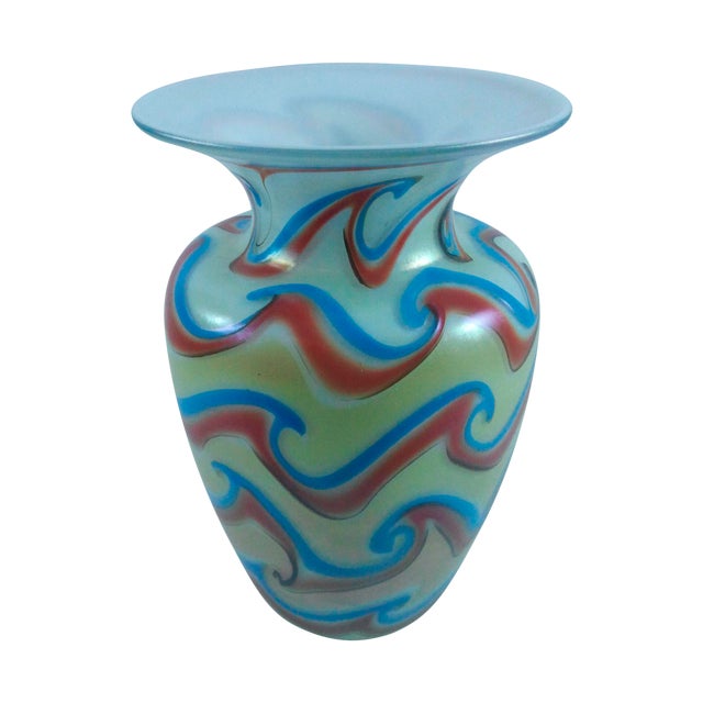 Modern Art Glass Vase Chairish