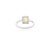 Octagon Cut Yellow Sapphire and Diamond Halo Promise Ring Size 7 For Sale In New York - Image 6 of 12