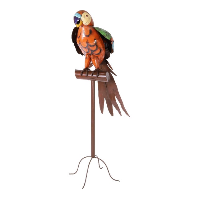 Giant Metal Parrot Sculpture For Sale