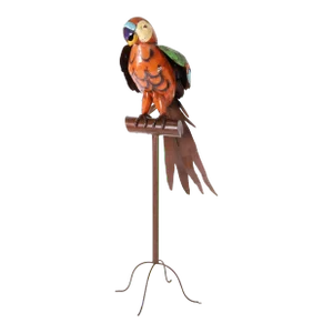 Giant Metal Parrot Sculpture