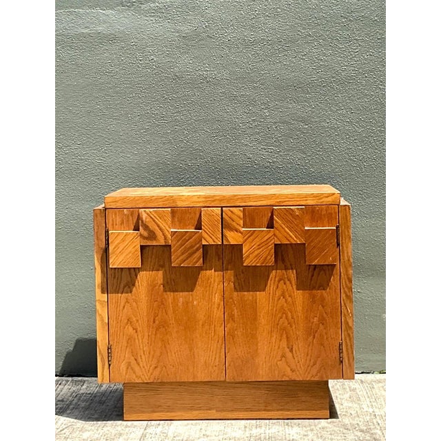 This distinctive cabinet is a hallmark of the celebrated "Staccato" line by Lane Furniture, a collection renowned for its...