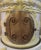 19th Century French Glazed Terracotta and Brass Wood-Burning Stove For Sale - Image 12 of 13