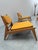 Hunting Lounge Chairs with Ottomans in Oak by Heinz Heger for PGH Annaberg Buchholz, 1960s, Set of 4 For Sale - Image 10 of 10