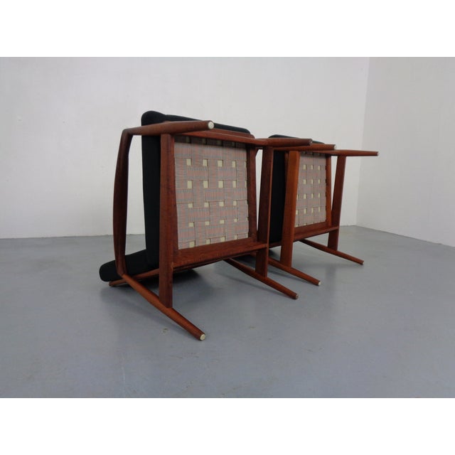 Goldfeder Teak Armchairs from Carl Straub, Germany, 1950s, Set of 2 For Sale - Image 16 of 18