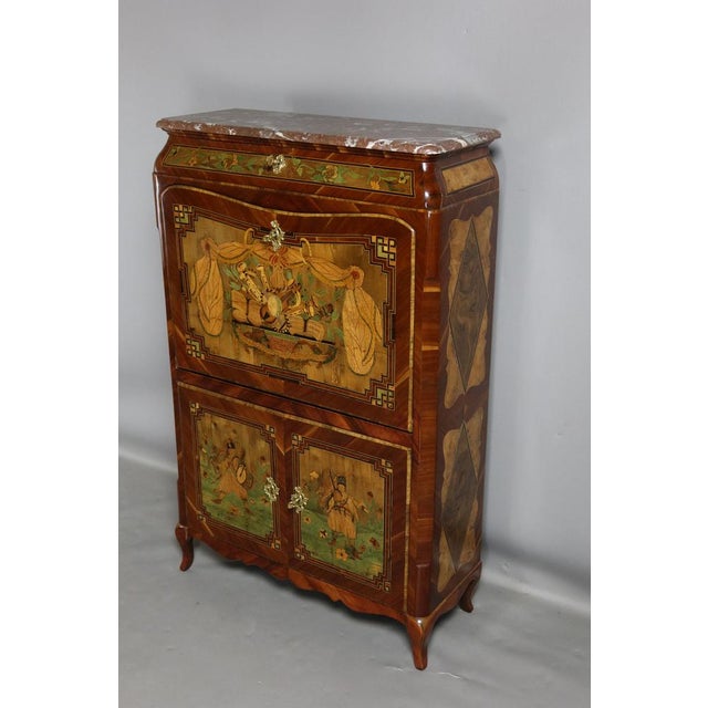 Antique Wooden Secretary, 1700s For Sale - Image 5 of 13