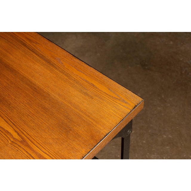 Late 20th Century Contemporary Industrial Style Steel Side Table For Sale In Chicago - Image 6 of 8