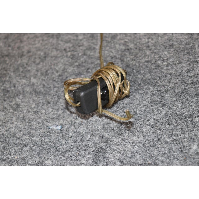 20th C. Pair Anthony Redmile Style Hollywood Regency Brass Mounted Horn Lamps For Sale - Image 10 of 11