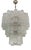 Large Murano Chandelier in Clear Glass, 2010s For Sale