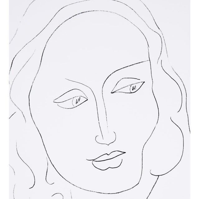 Modern Grande Tête de Femme Poster after Henri Matisse For Sale - Image 3 of 4