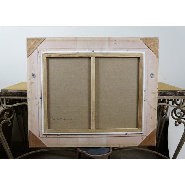 Venice Reflections Leonard Wren Impressionist Oil Painting Canal San Stae For Sale - Image 10 of 12