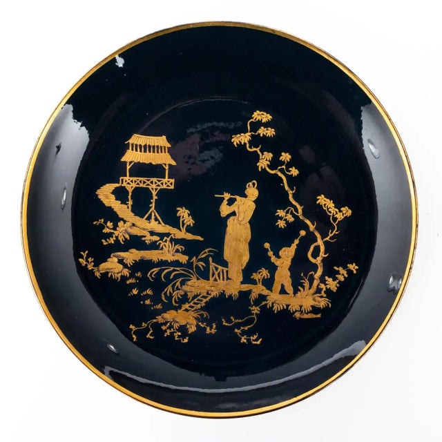 Carole Stupell Vintage Carole Stupell Chinoiserie Porcelain Plates- Set of 6 For Sale - Image 4 of 9
