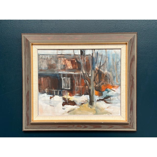 Pia Hesselmark‑campbell, The Forge, 1960s, Oil Painting on Canvas, Framed For Sale - Image 16 of 18