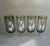 Tall Set of 4 Crystal Tawny & Clear Stem Glasses, 1970's For Sale - Image 17 of 18